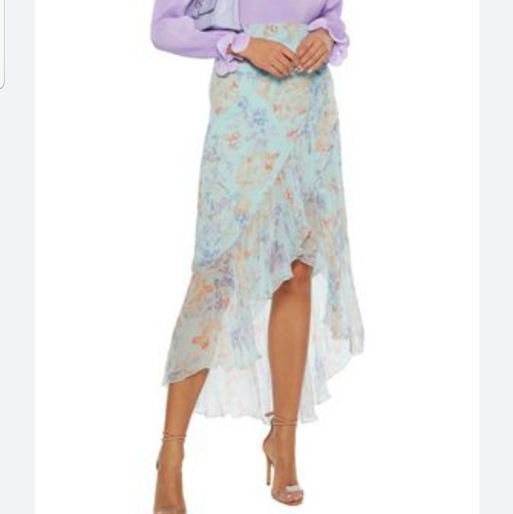 Alice & Olivia Caily Georgette Maxi Skirt
